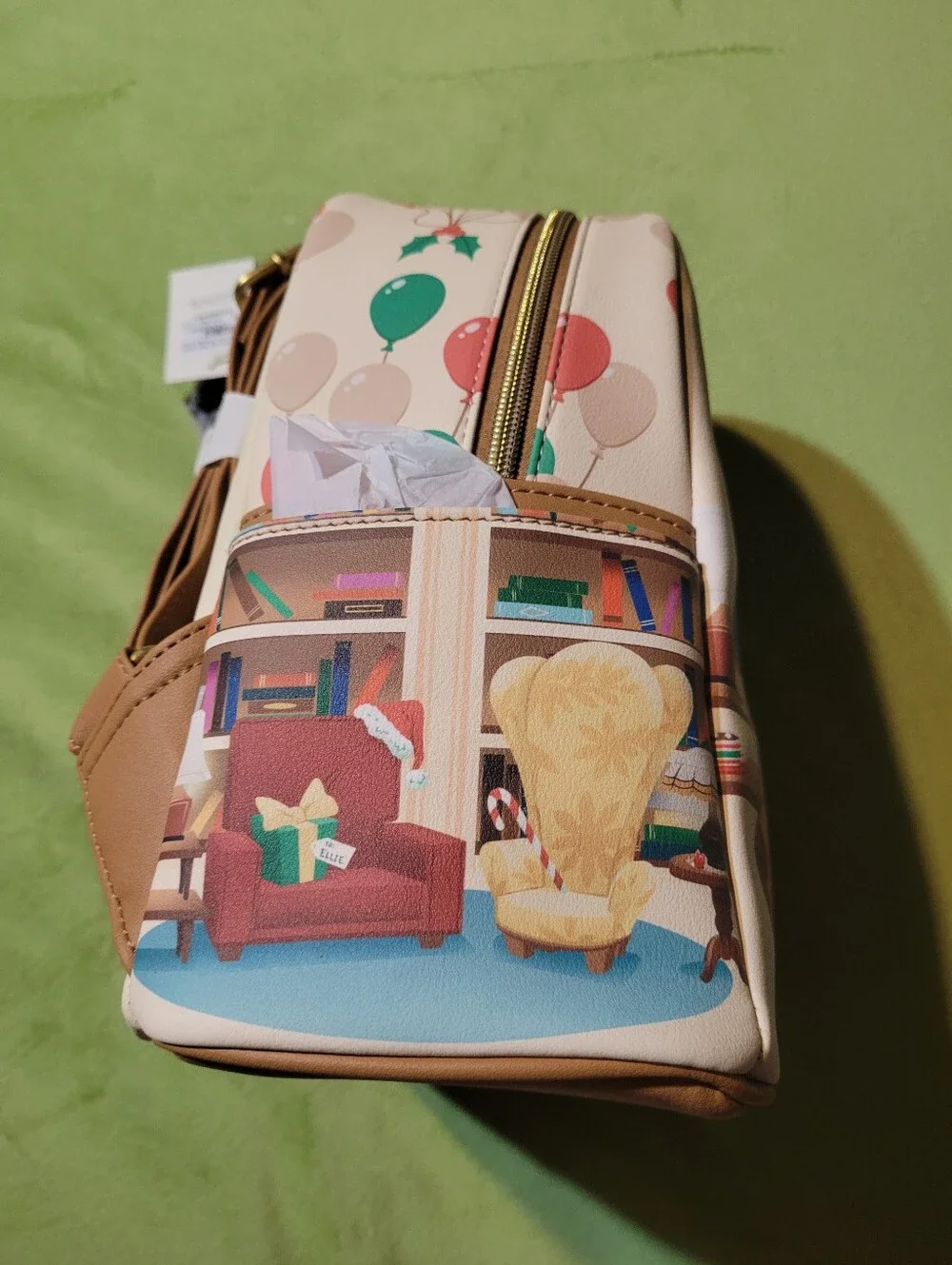 Loungefly Disney Pixar Up Carl & Ellie Christmas Tree Holiday Mini Backpack